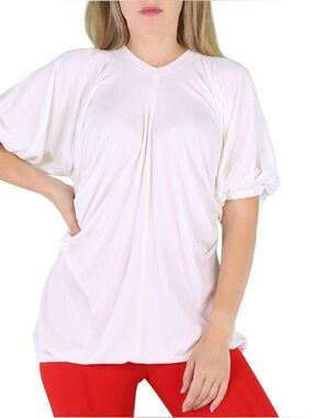 Burberry  Ladies White Ruth T-Shirt With Cut Out Sides XXS NWT
